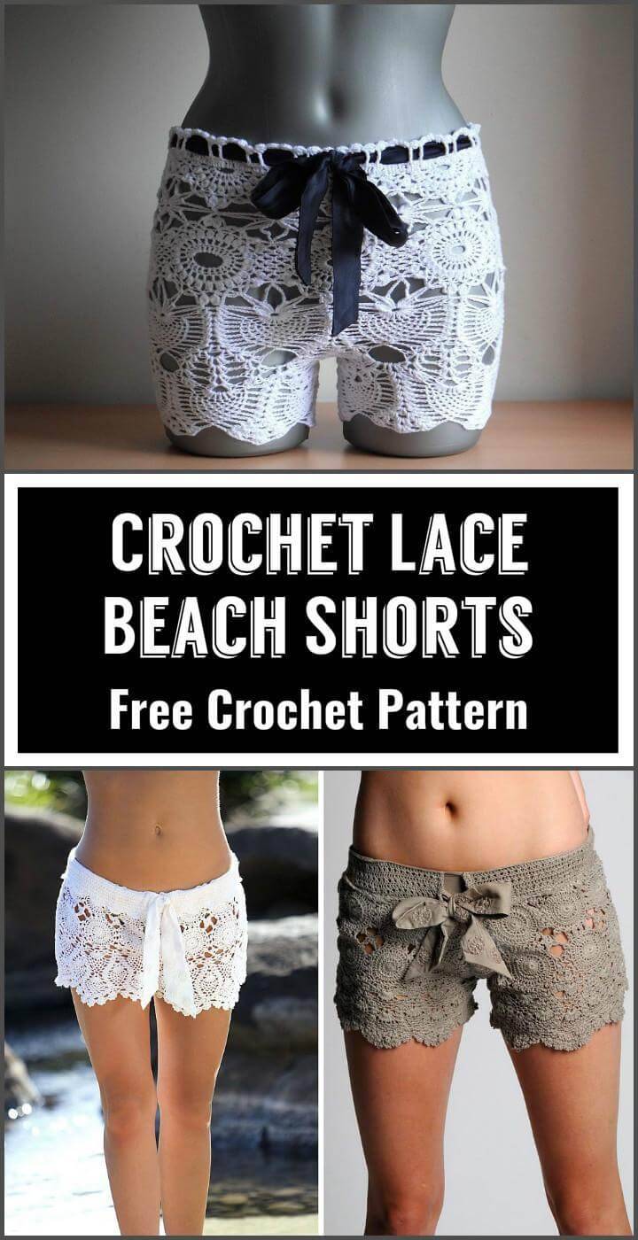 Crochet Lace Beach Shorts Free Crochet Pattern